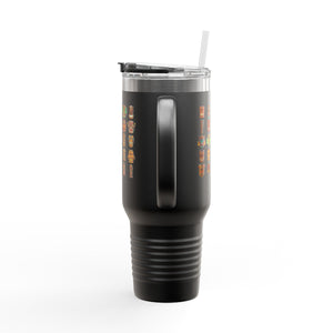 Insulated Travel Mug, 40oz / Tiny Tiki Dudes - Perfect for Outdoor Adventures