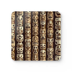 Coaster Set/4 - Funny Tiki Totems
