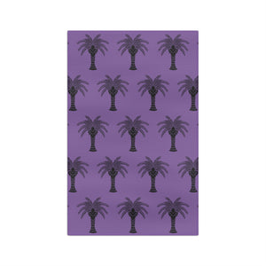Tropical Microfiber Coffee/Tea Towel – Art Deco Palms, Lt. Purple