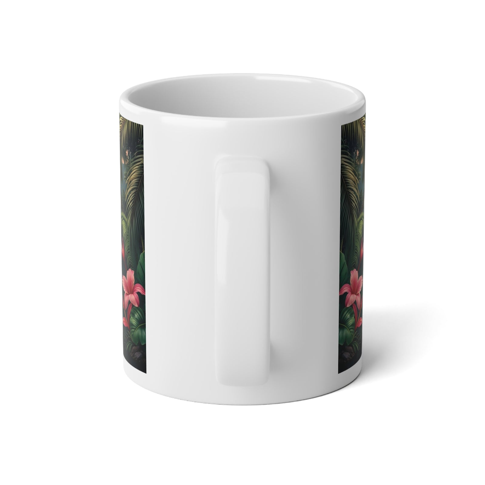 Jumbo Mug, 20oz, Peacock Guardian of the Rainforest | Tropical Coffee Cup