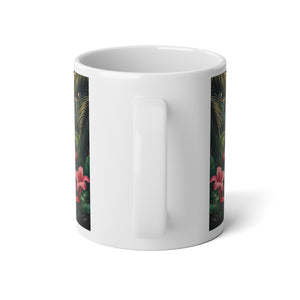 Jumbo Mug, 20oz, Peacock Guardian of the Rainforest | Tropical Coffee Cup