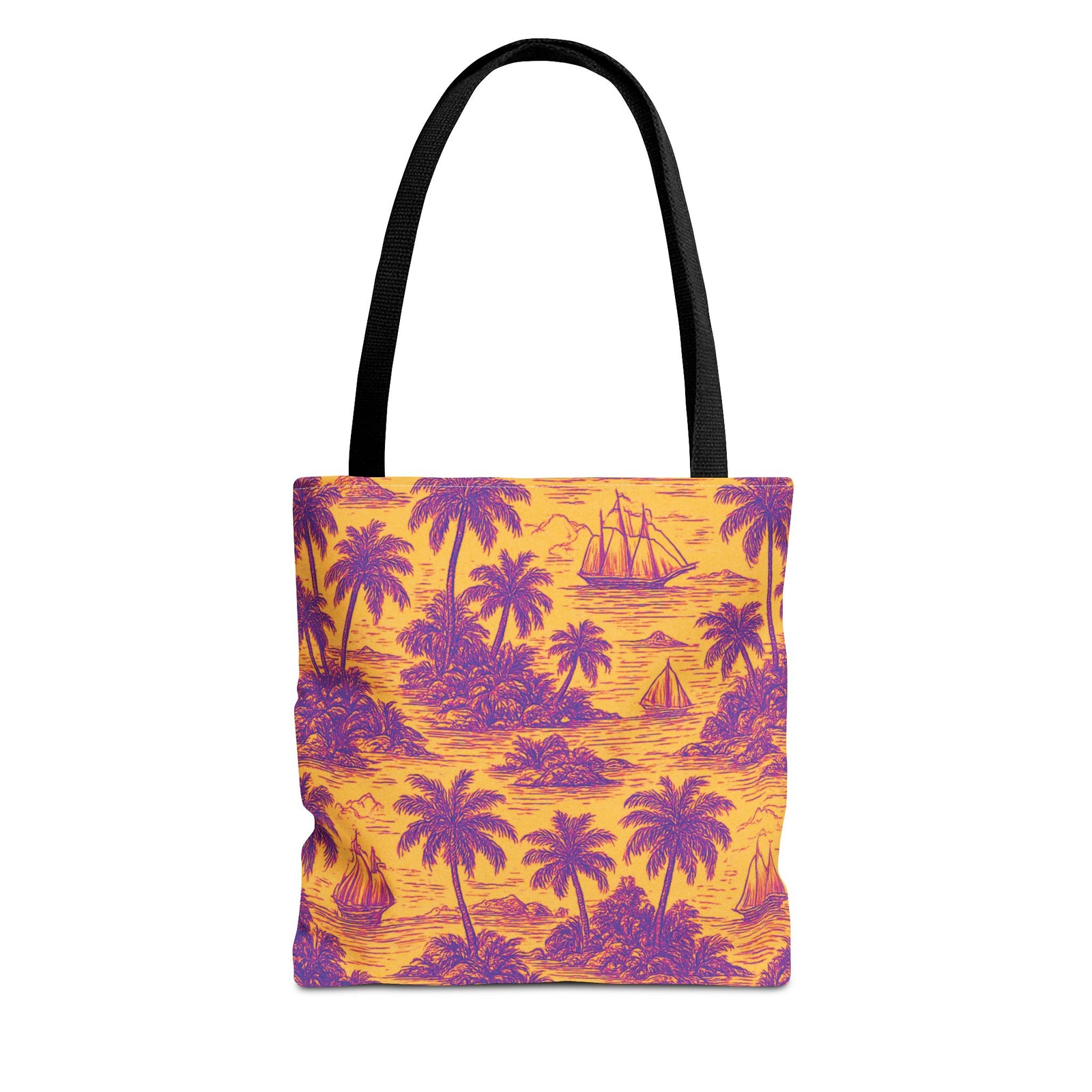 Faraway Toile/Pop Tote Bag - 3 Sizes