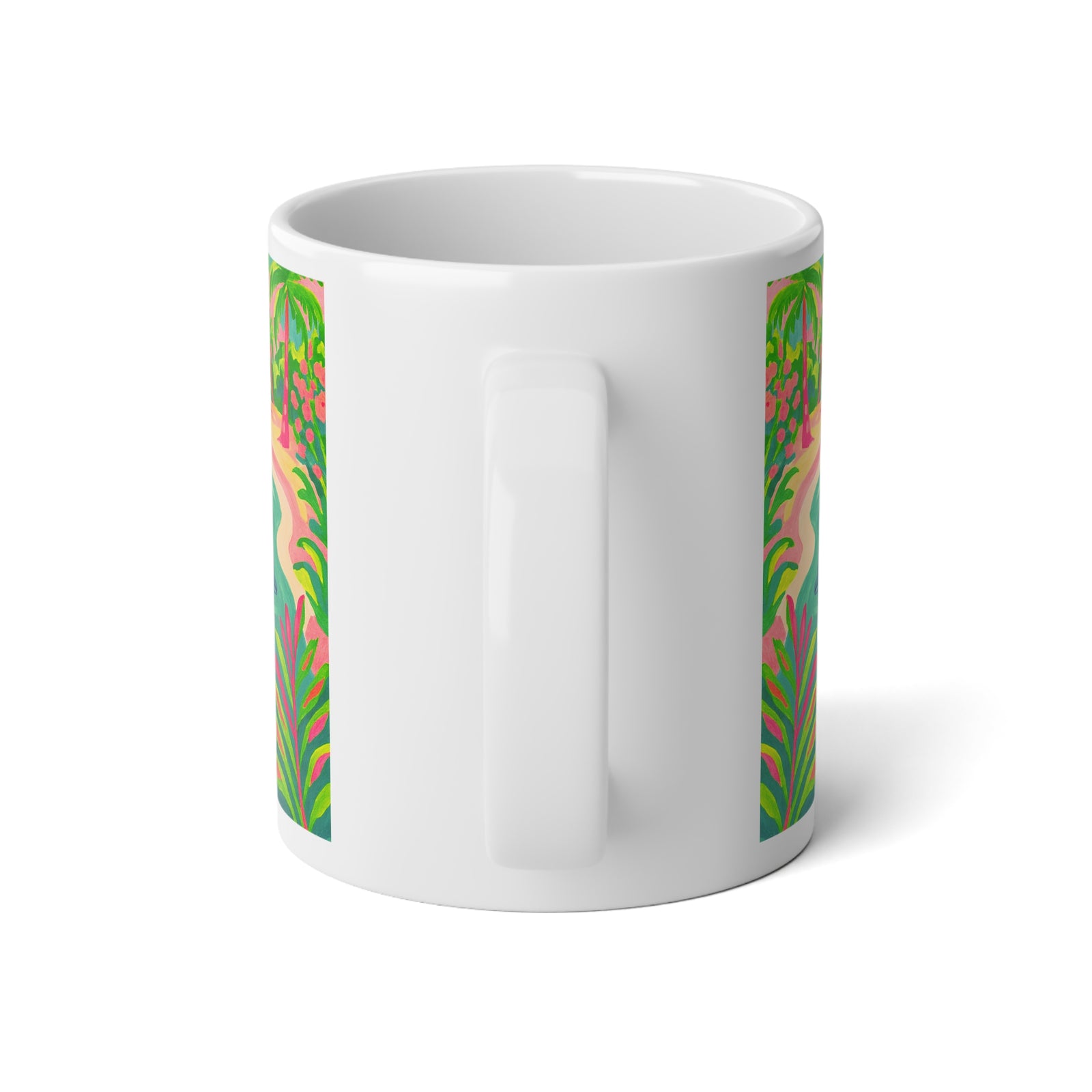 Jumbo Mug, 20oz, Jumping Dolphins | Tropical Coffee Cup