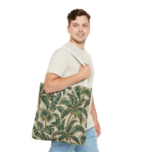 Tropical Palms MosaicTote Bag – Vintage Beach Market Bag