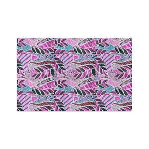 Tropical Microfiber Coffee/Tea Towel ~ Botanical Amazon Whimsy, Pink