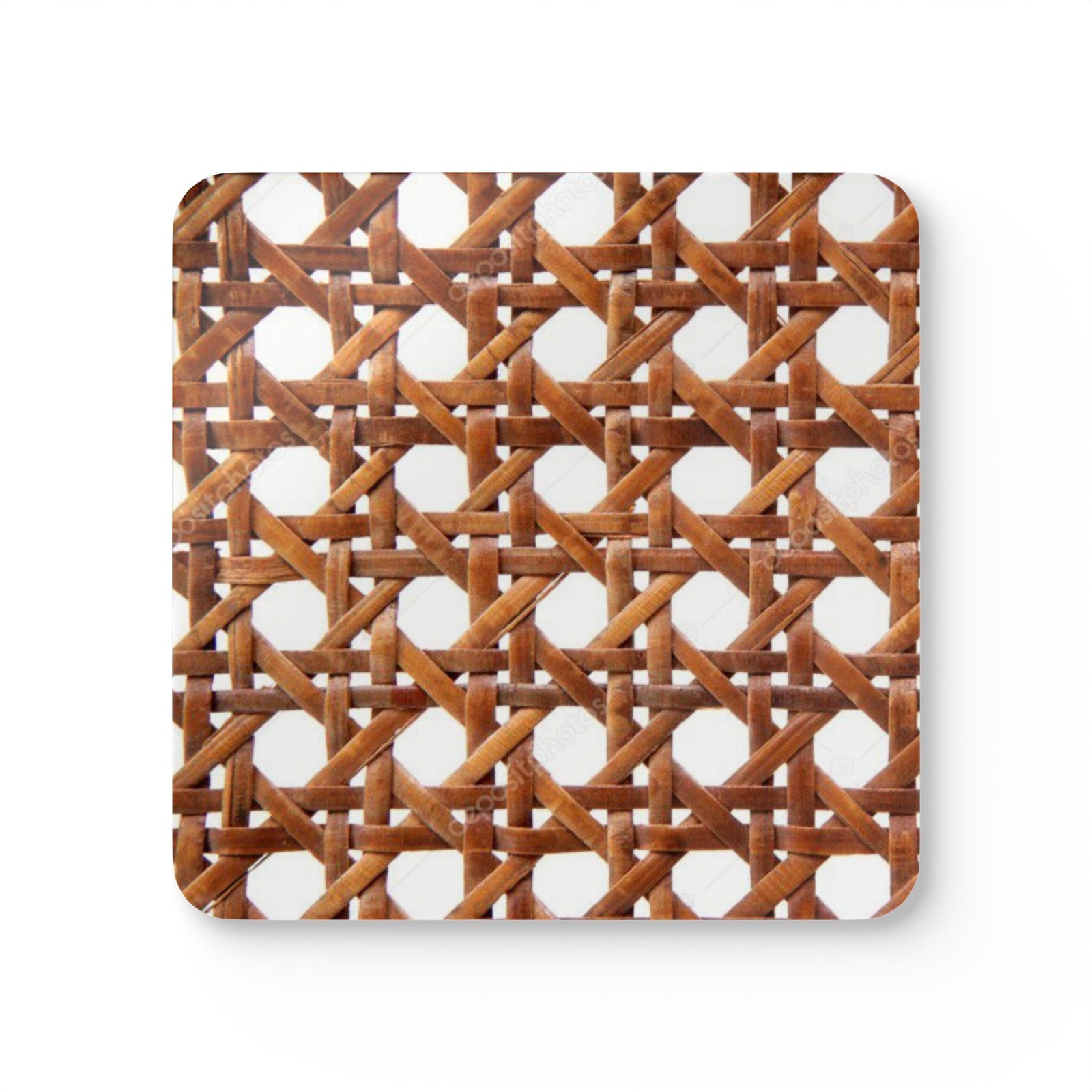 Coaster Set/4  -  Brown Beach Chair Wicker