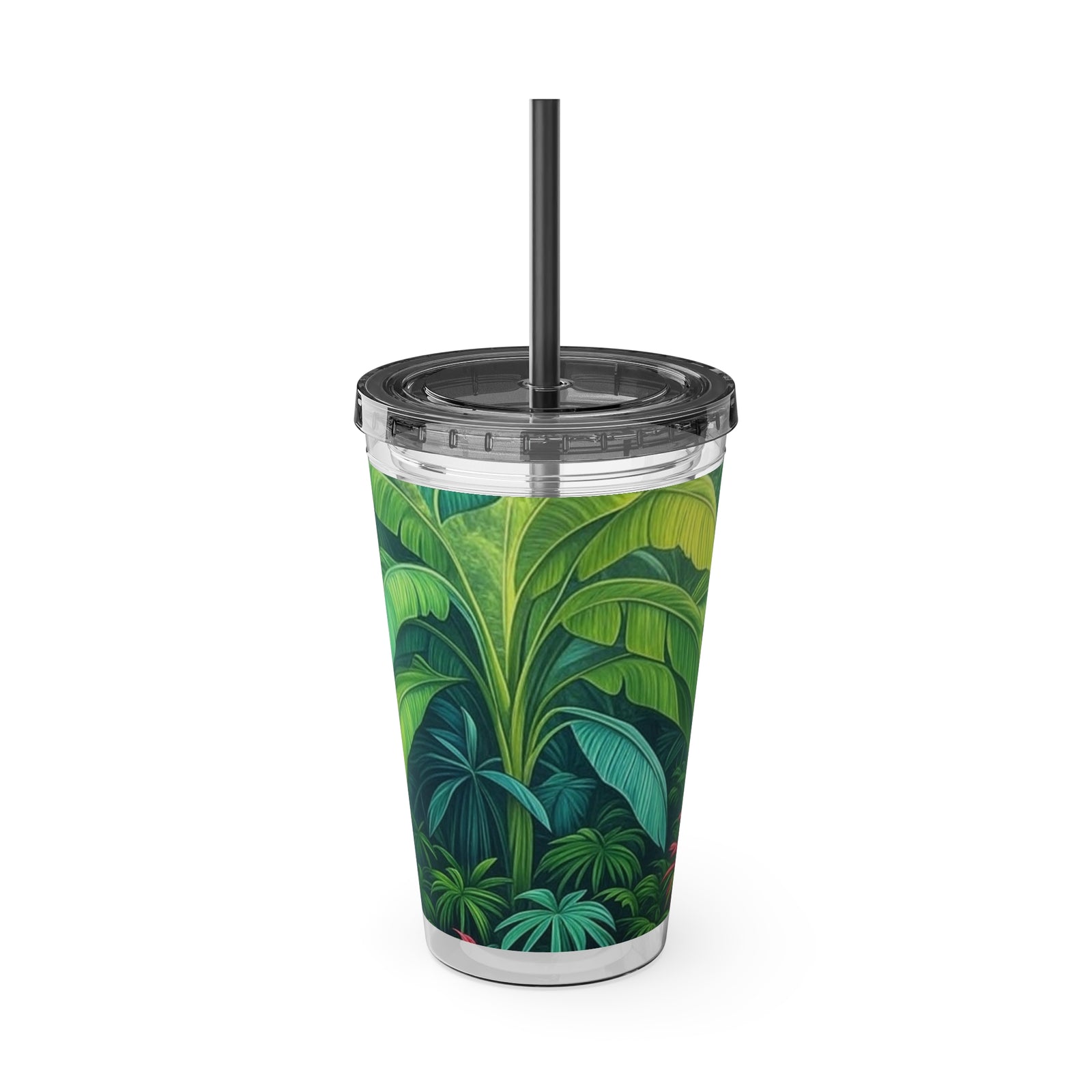 Tropical Tumbler with Straw | 16 oz:  Sleeping Spot