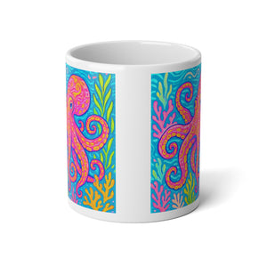 Jumbo Mug, 20oz, Octopus Kraken Joe | Tropical Coffee Cup