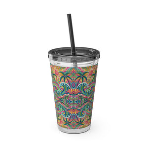 Tropical Tumbler with Straw | 16 oz: Kaleido Bay