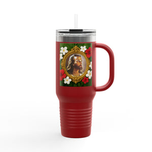 Religious Insulated Travel Mug, 40oz / "Head of Christ" Jesus Portrait - Perfect for Outdoor Adventures