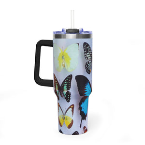 40oz Butterfly Garden Vacuum Thermal Tumbler