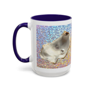 Colorful Mugs (11oz, 15oz), Disco White Pearl Oyster