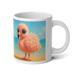 Jumbo Mug, 20oz, Baby Flamingo | Tropical Coffee Cup