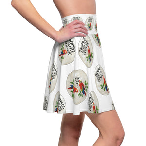 Copy of Tropical Parrot Skater Skirt — Tropics Coffee Floral Print