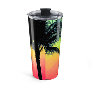 20oz Tumbler — Tropical Palm Glow Sangria Travel Cup