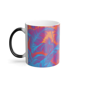 Color Morphing Mug, 11oz, Palm Serenity Heatwve