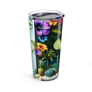 20oz Tropical Glossy Tumbler / Tropical Margarita
