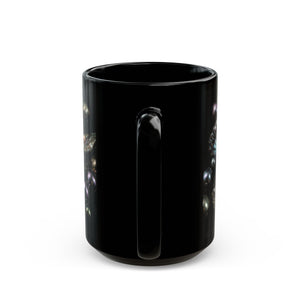 Black Pearl Ocean Mug – Iridescent Oyster Coffee Cup (11oz, 15oz)