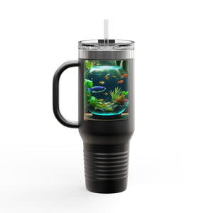 Insulated Travel Mug, 40oz / Tropical Fish Bowl #1 - Perfect for Outdoor Adventures