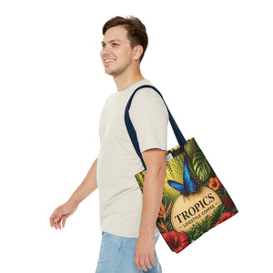 Rainforest Butterfly Coffee Brand Tote Bag - 3 Sizes