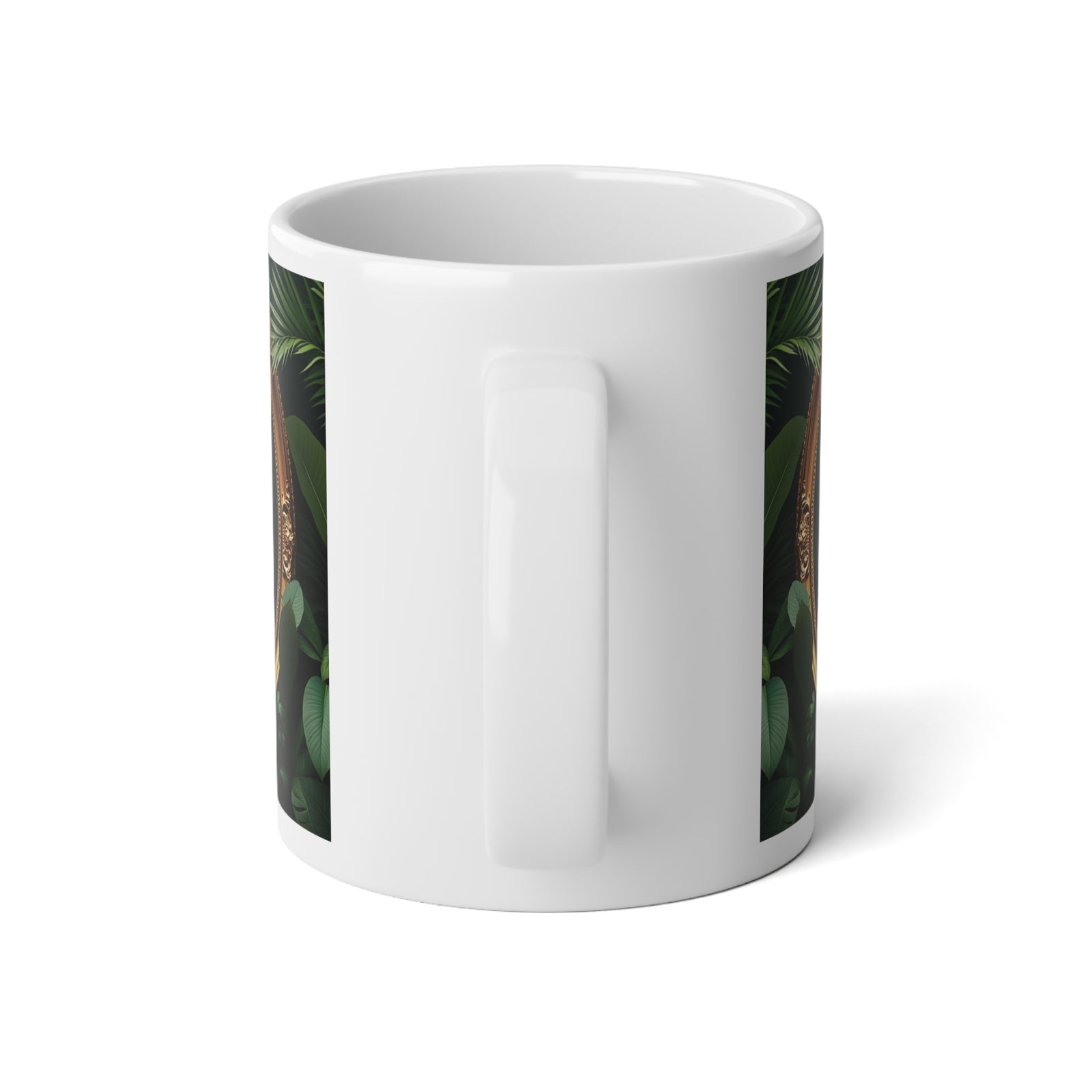 Jumbo Mug, 20oz, Framed Macaw Parrots | Tropical Coffee Cup