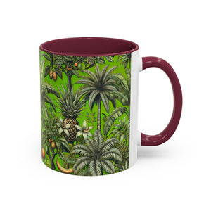 Accent Color Coffee Mug, Many Colors - 11oz & 15oz / Tropical Fruit, Green