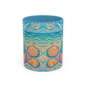 Copy of Accent Coffee Mug (11, 15oz), 8 Colors - Glow Seashells