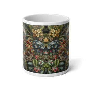 Jumbo Mug, 20oz, Rainforest Rabbit Outing | Tropical Coffee Cup