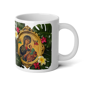 Religious Jumbo Mug, 20oz, Our Lady of Perpetual Help | Tropical Coffee Cup