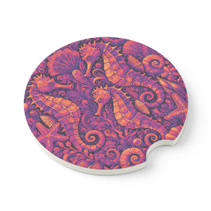 Soapstone Car Coaster - Seahorse Trio, Heatwave