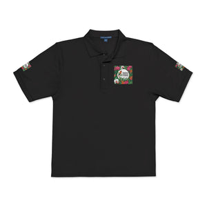 ‘Good Vibes’ Embroidered Polo ~ Tropics Lifestyle Coffee Logo, Many Colors