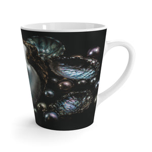 Latte Mug — Iridescent Black Pearl