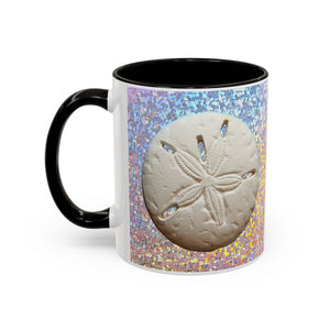 Colorful Mugs (11oz, 15oz), Disco Sand Dollar