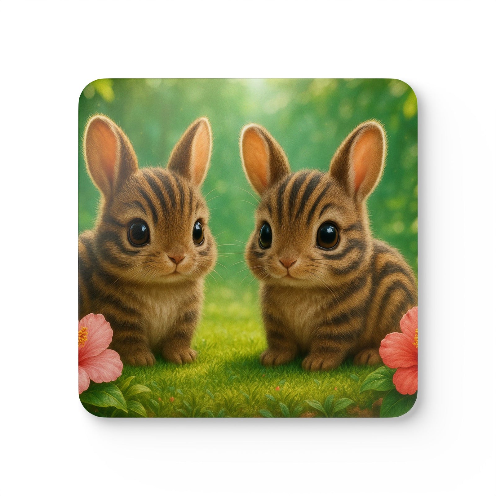 Coaster Set/4 - Baby Samatran Rabbits