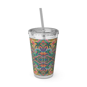 Tropical Tumbler with Straw | 16 oz: Kaleido Bay