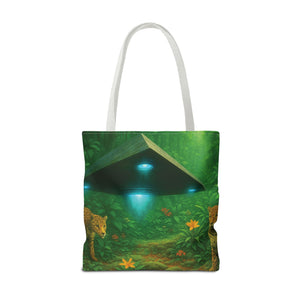 UFO and Jaguars Tote Bag - 3 Sizes