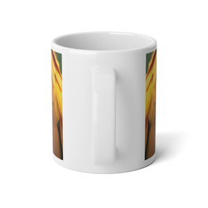 Jumbo Mug, 20oz, Macaw Feathers | Tropical Coffee Cup