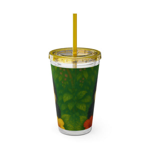 Tropical Tumbler with Straw | 16 oz: Baby Toucans