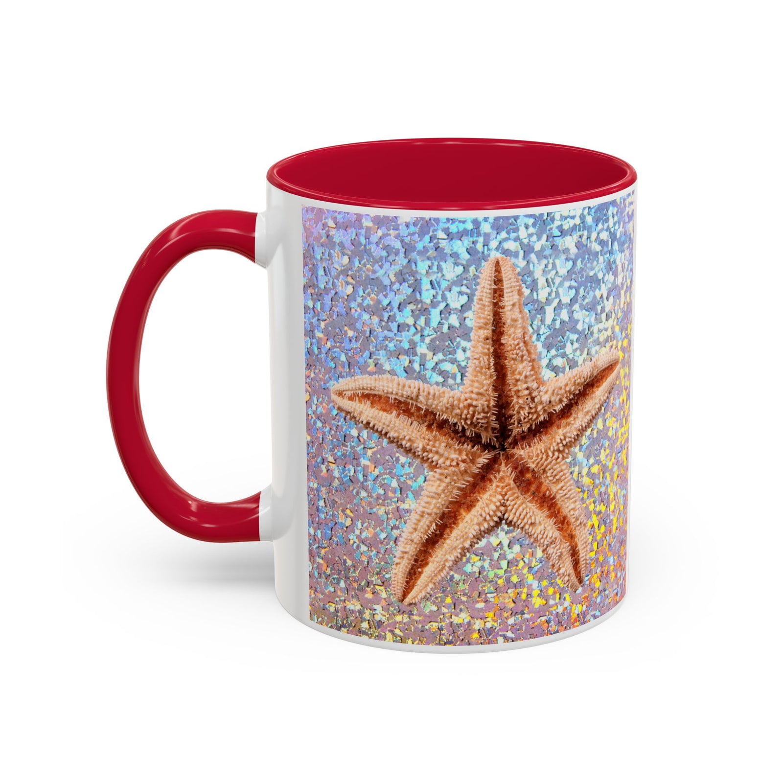 Colorful Mugs (11oz, 15oz), Disco Starfish