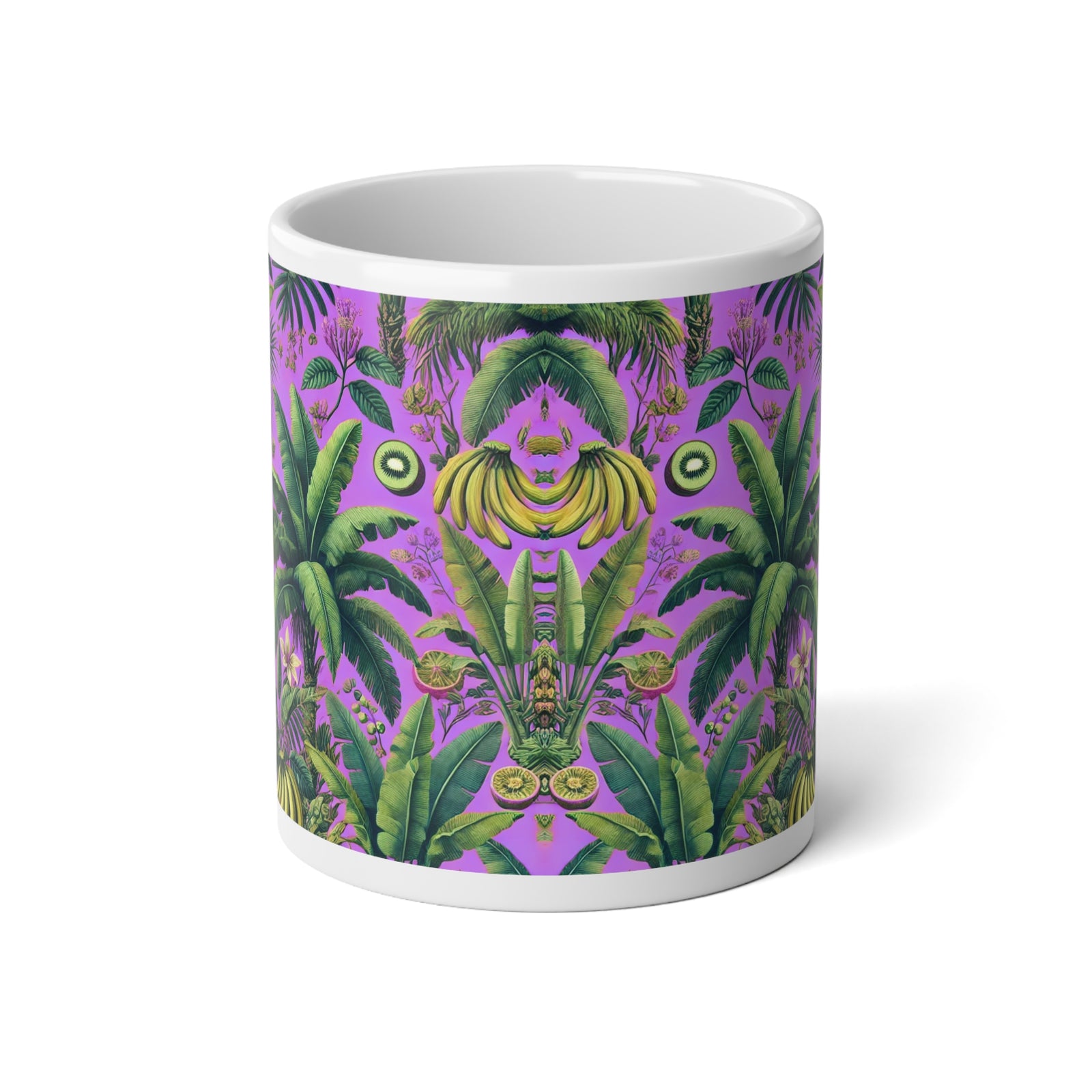 Jumbo Mug, 20oz, More Tropical Fruit Lilac | Tropical Coffee Cup