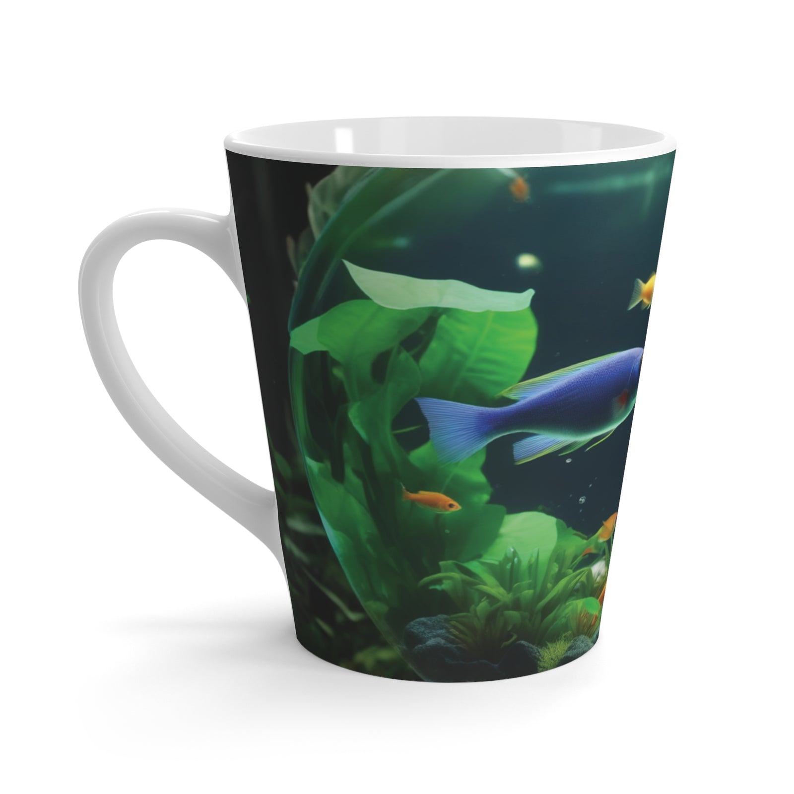 Copy of Latte White Mug - Tropical Fish Bowl #1