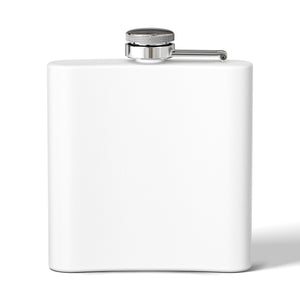 6oz Stainless Steel Flask — Sunset Statue of Liberty Coastal Art