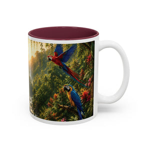 Tropical Waterfall Mug – Lush Jungle Scenic Accent Coffee Cup (11oz/15oz)