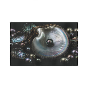 Microfiber Coffee/Tea Towel — Iridescent Black Pearl Oyster