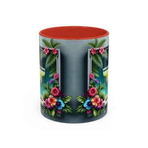 Accent Color Coffee Mug (11, 15oz), 8 Colors - Tropical Margarita