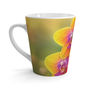 Fiesta Orchid Latte Mug — Floral Coffee Cup 12 oz