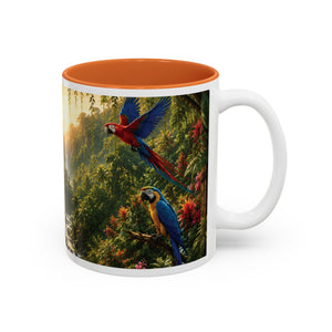 Tropical Waterfall Mug – Lush Jungle Scenic Accent Coffee Cup (11oz/15oz)
