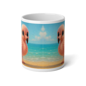 Jumbo Mug, 20oz, Baby Flamingo | Tropical Coffee Cup