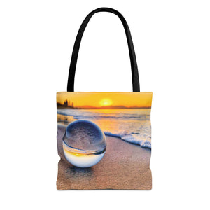 Sunset Beach Crystal Ball Tote