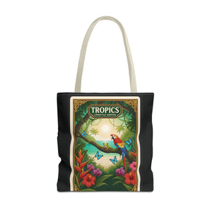 Tote Bag — Parrot Friends at Seashore, TLC Logo